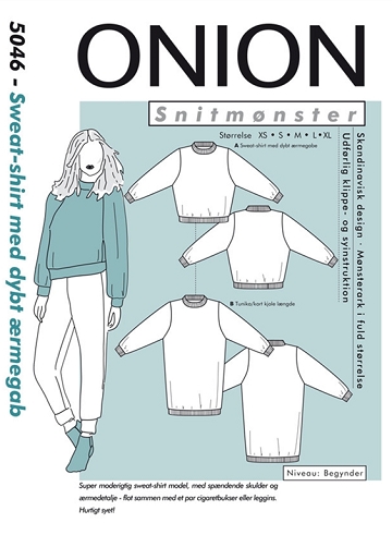 Onion 5046 - Sweat-shirt med dybt ærmegab
