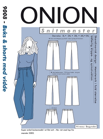 Onion 9008 - Buks og shorts med vidde (plus size)