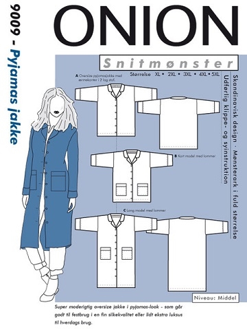 Onion 9009 - Plus-størrelser, Pyjamas jakke
