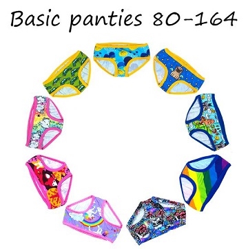 Made by Runi - Basic panties - str. 80-164