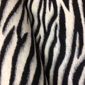 Frakke stof zebra