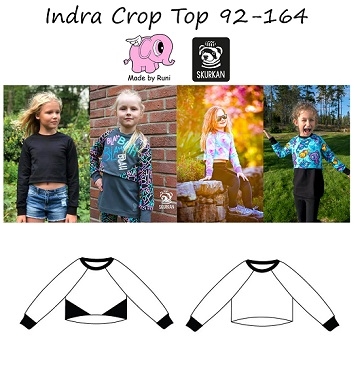 Made by Runi - Indra Crop top - str. 92-164