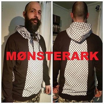Made by Runi - Raglan hoodie with a twist - str. S-XXXXL