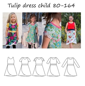 Made by Runi - Tulip dress- str. 80-164